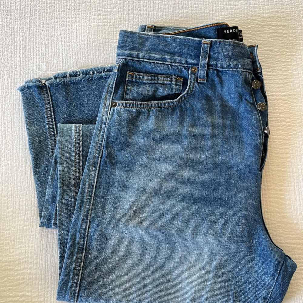 Veronica Beard High Rise Wide Leg Jeans, Size 30